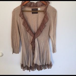 ANTHROPOLOGY GUINEVERE light open top size M